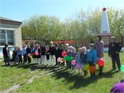 празднование 9 мая на территории школы в 2016 году